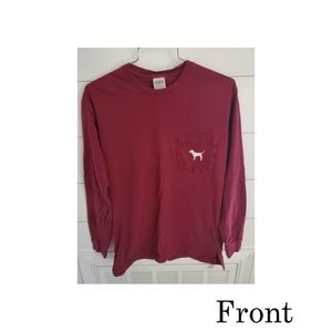 Pink Maroon Long Sleeve Tee